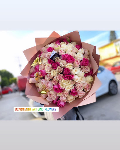 Sarmiento art and flowers