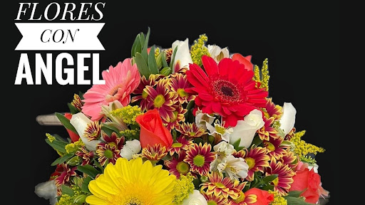 Flores con Angel